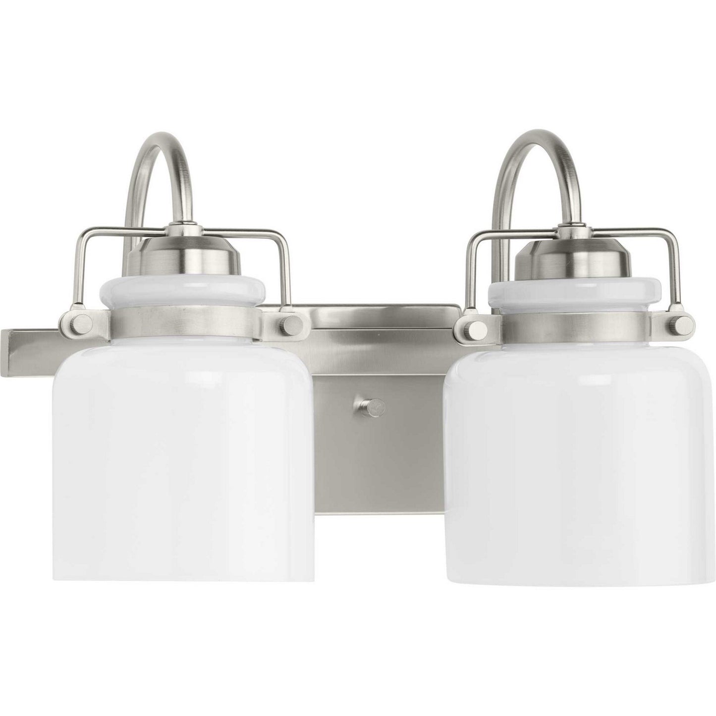 Fessler Two Light Bath in Brushed Nickel
