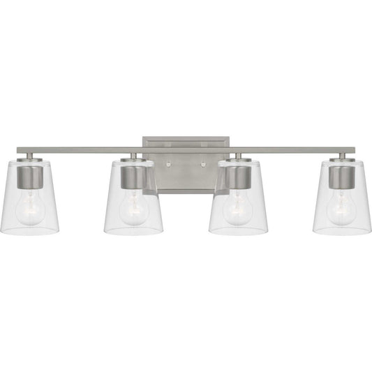 Progress Lighting - P300460-009 - Four Light Bath - Vertex - Brushed Nickel