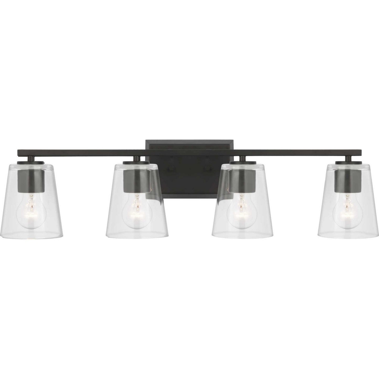 Vertex Four Light Bath in Matte Black