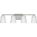 Progress Lighting - P300464-009 - Four Light Bath - Vertex - Brushed Nickel