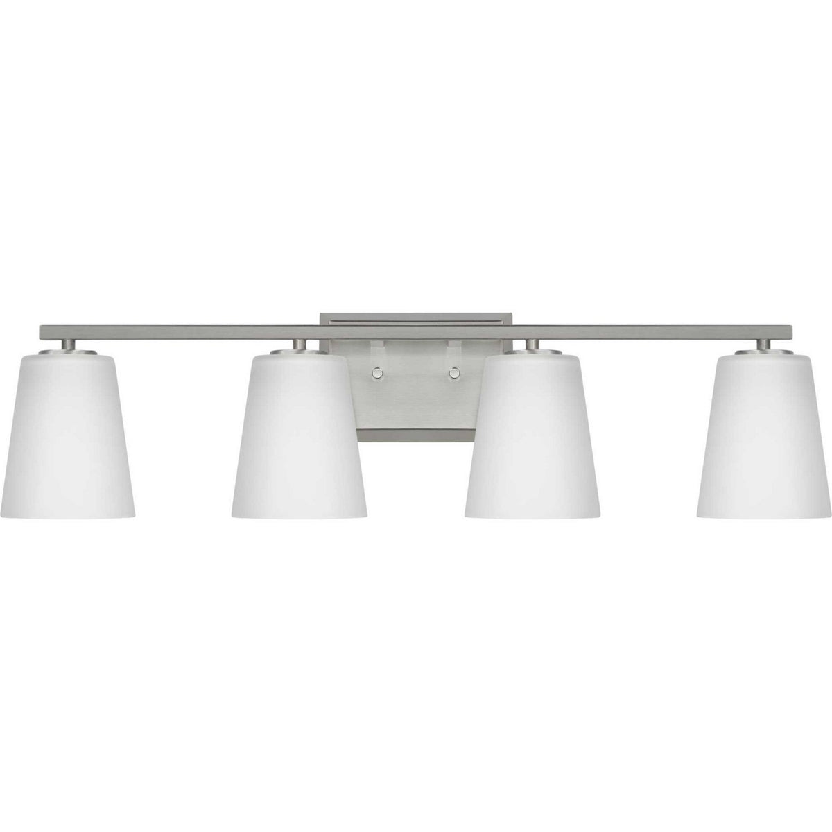 Progress Lighting - P300464-009 - Four Light Bath - Vertex - Brushed Nickel