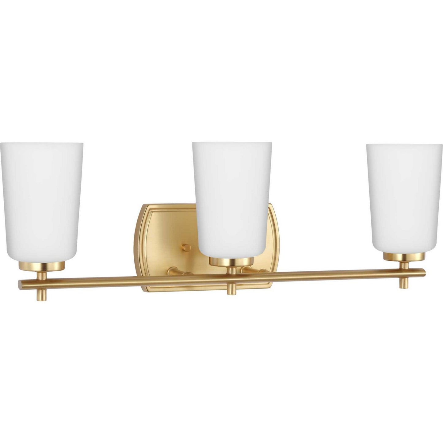 Adley Three Light Bath in Satin Brass