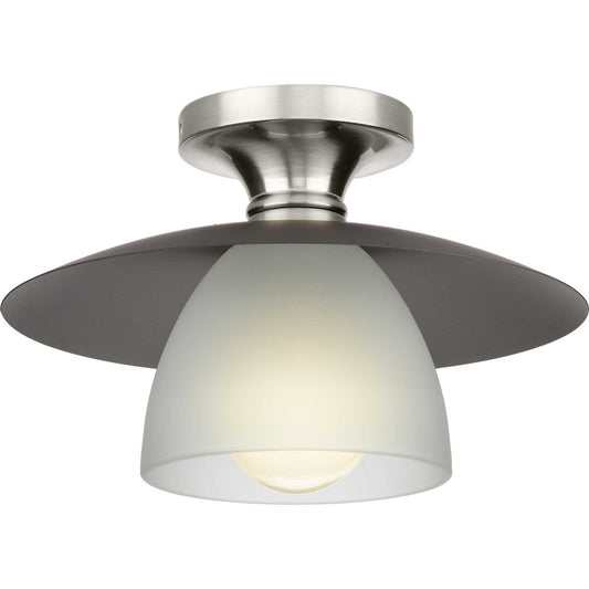 Trimble One Light Semi Flush Mount in Brushed Nickel