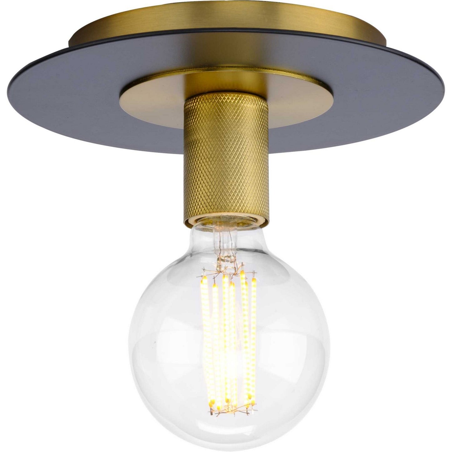 Trimble One Light Flush Mount in Brushed Bronze