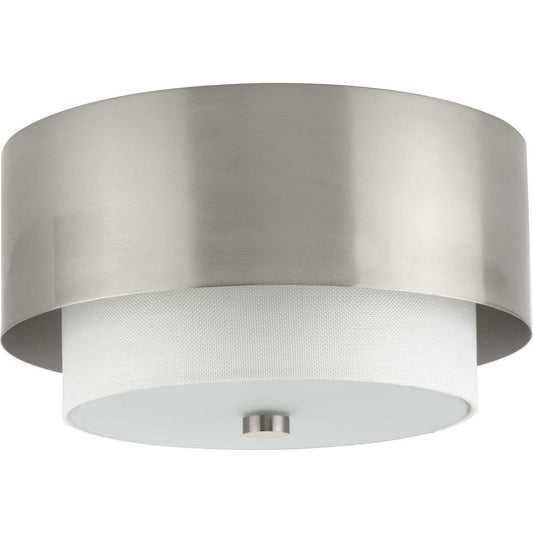 Silva Two Light Flush Mount in Brushed Nickel