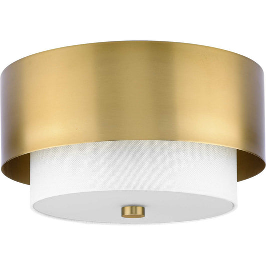Silva Two Light Flush Mount in Brushed Bronze