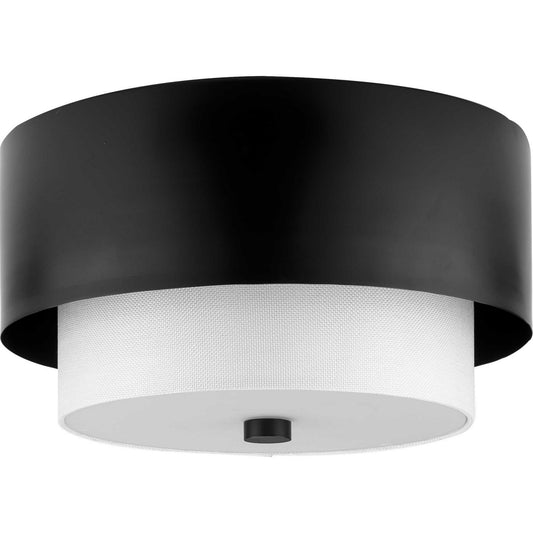 Silva Two Light Flush Mount in Matte Black