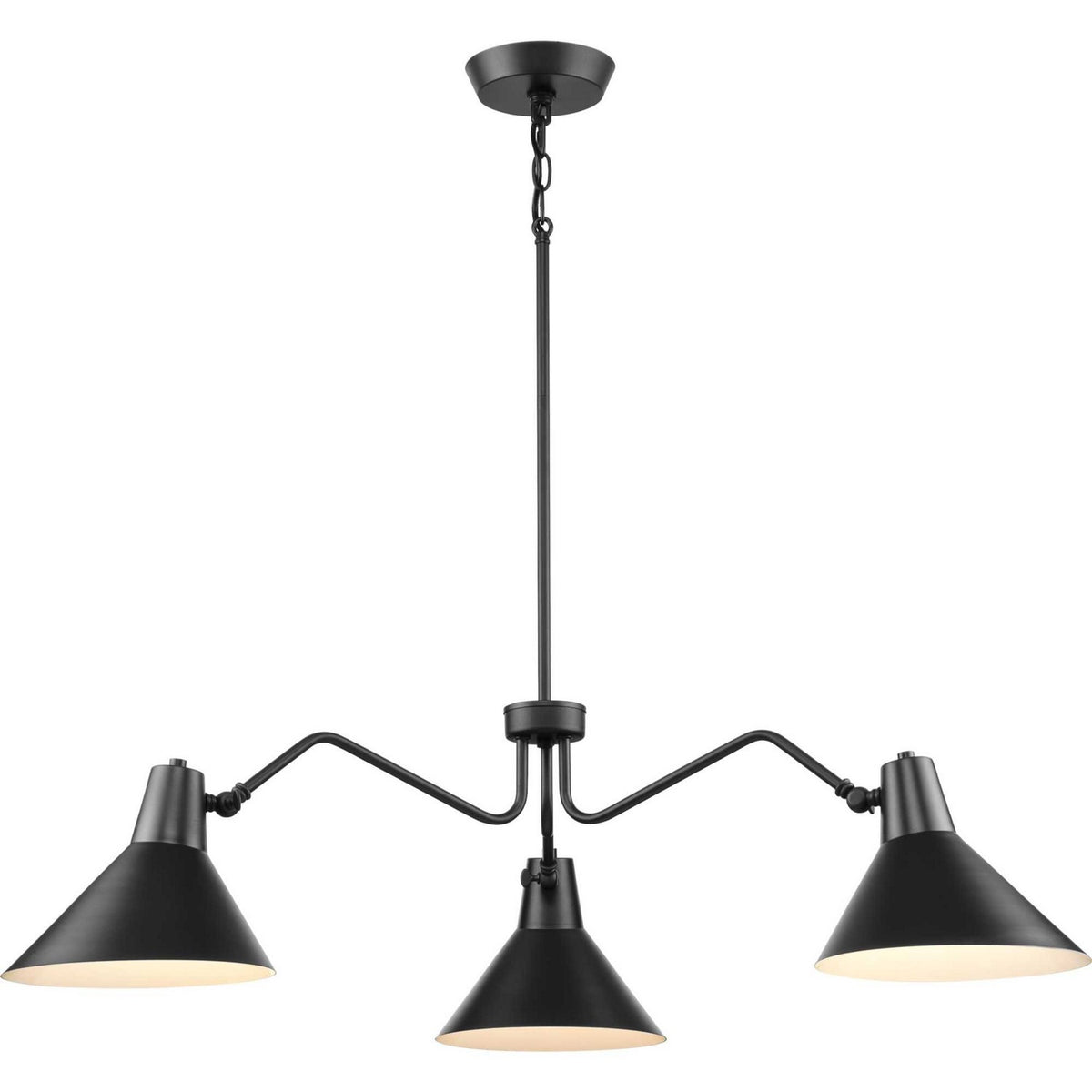 Progress Lighting - P400309-31M - Three Light Chandelier - Trimble - Matte Black