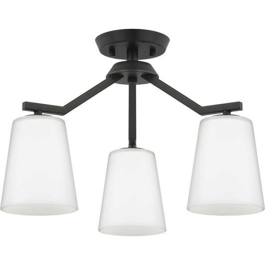 Progress Lighting - P400342-31M - Three Light Chandelier Conv - Vertex - Matte Black
