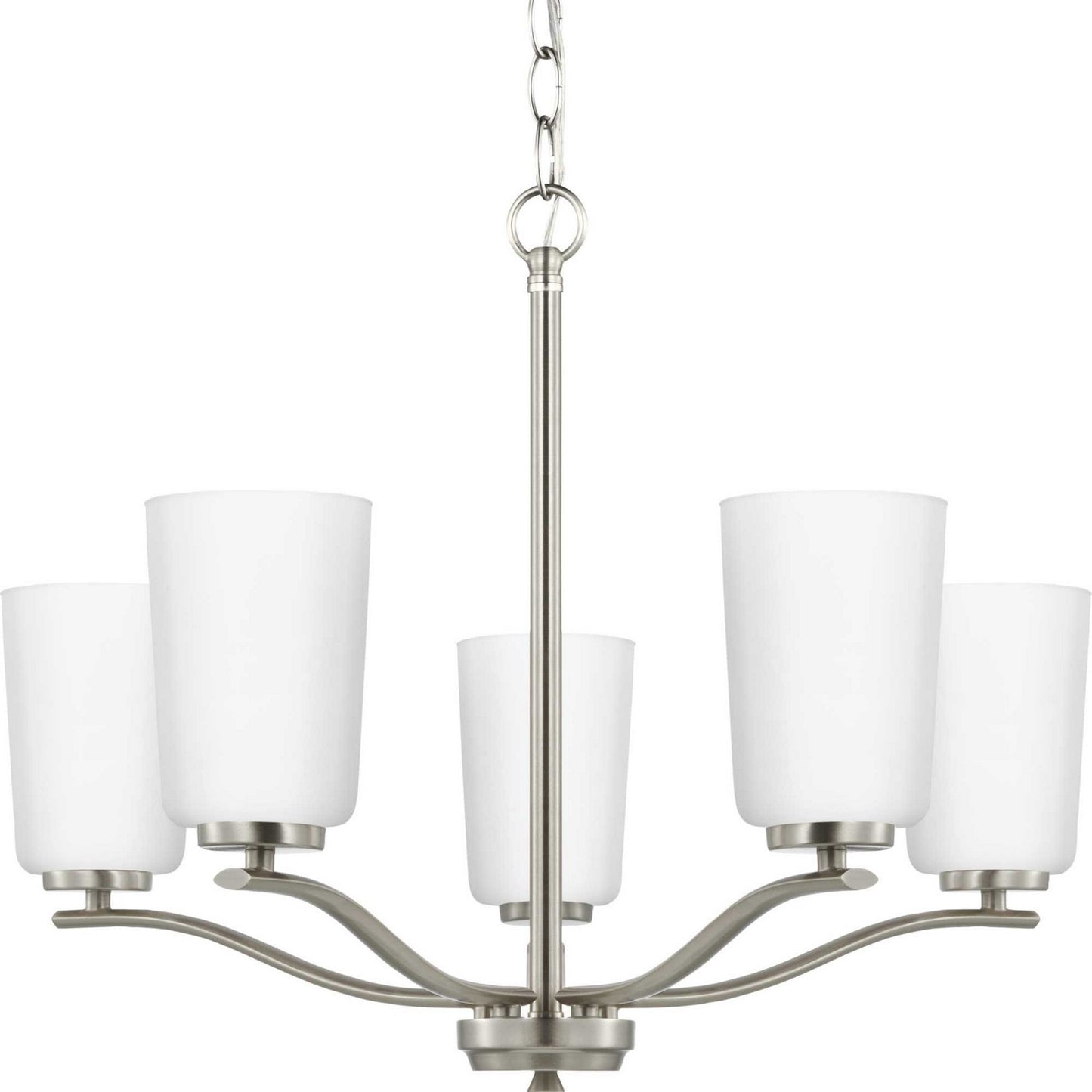 Progress Lighting - P400350-009 - Five Light Chandelier - Adley - Brushed Nickel