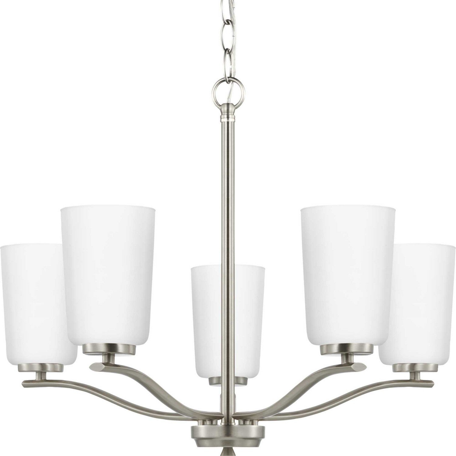 Progress Lighting - P400350-009 - Five Light Chandelier - Adley - Brushed Nickel
