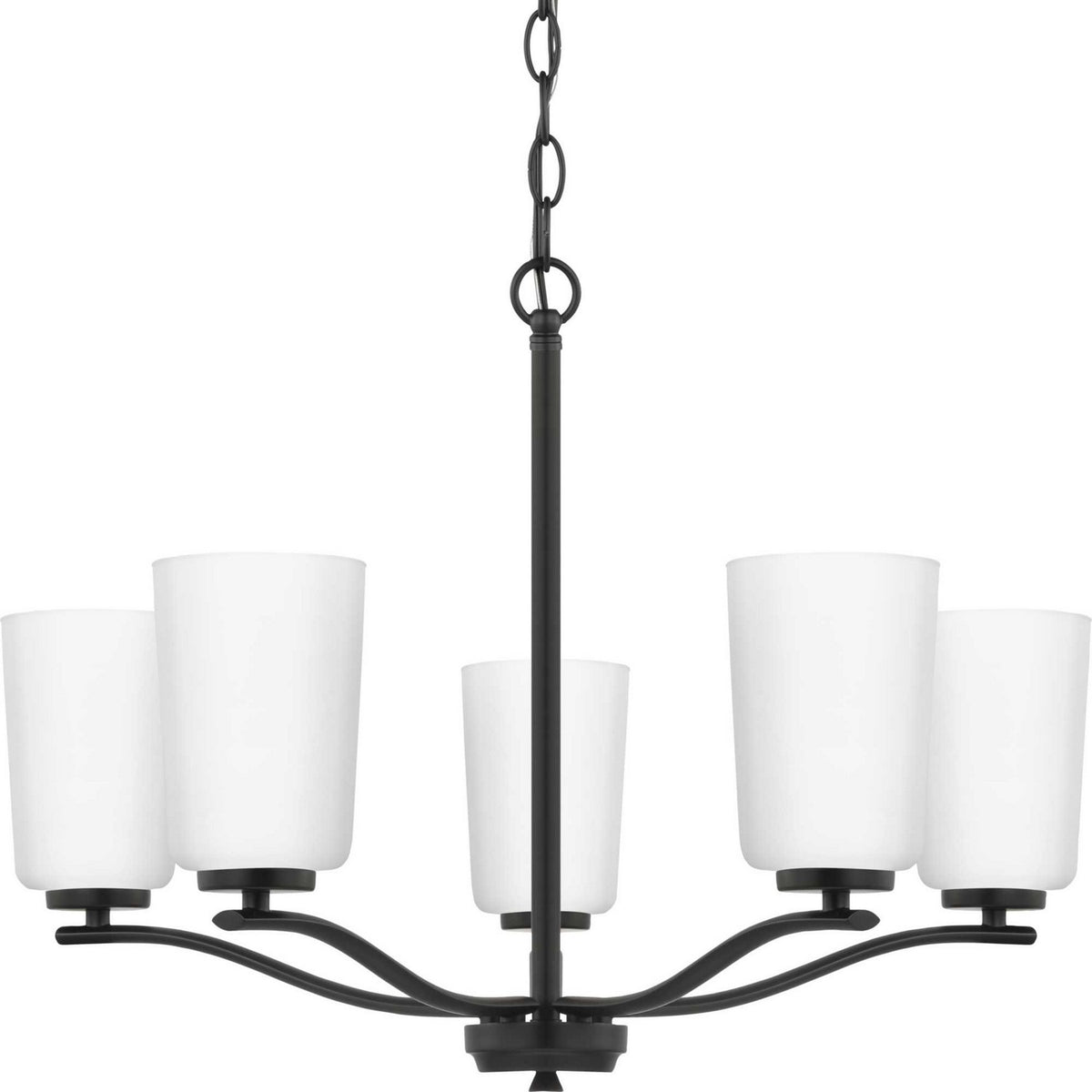 Progress Lighting - P400350-31M - Five Light Chandelier - Adley - Matte Black