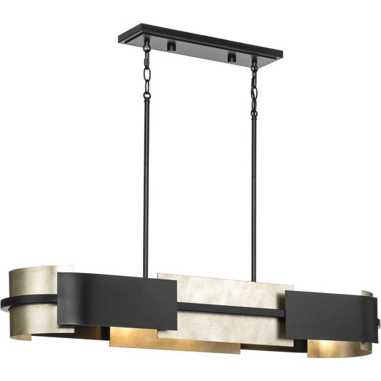 Progress Lighting - P400352-31M - Four Light Linear Chandelier - Lowery - Matte Black