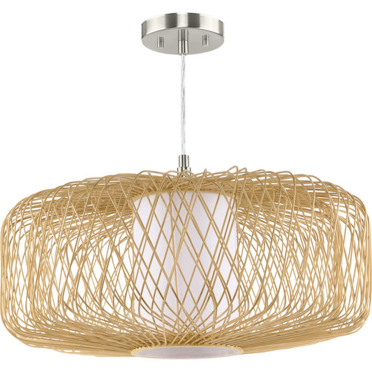 Cordova One Light Pendant in Natural Rattan