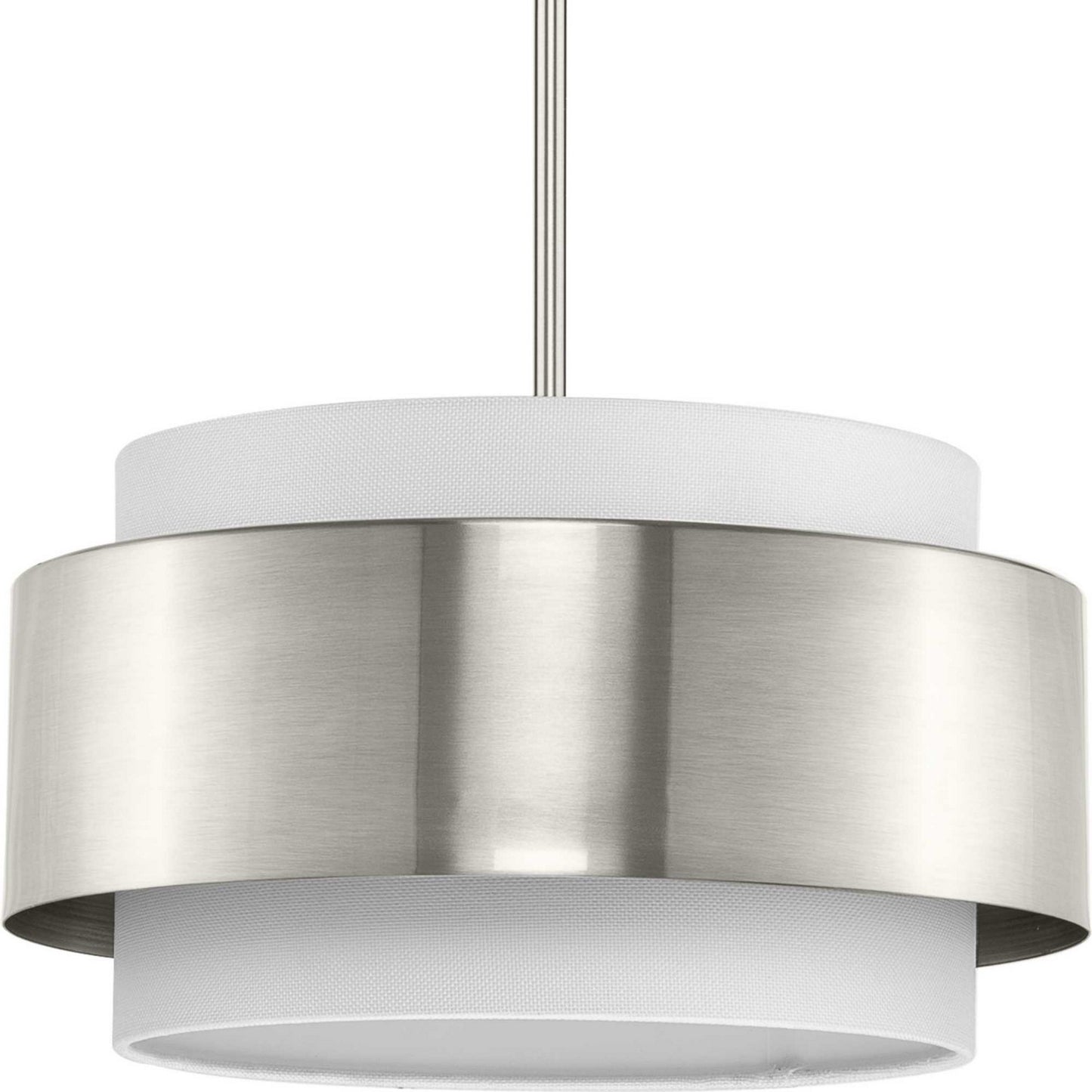 Silva Three Light Pendant in Brushed Nickel