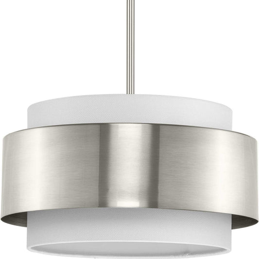 Silva Three Light Pendant in Brushed Nickel