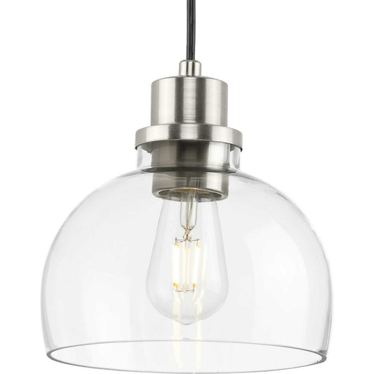 Garris One Light Mini Pendant in Brushed Nickel