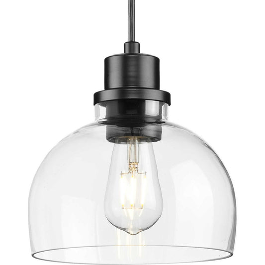 Garris One Light Mini Pendant in Matte Black