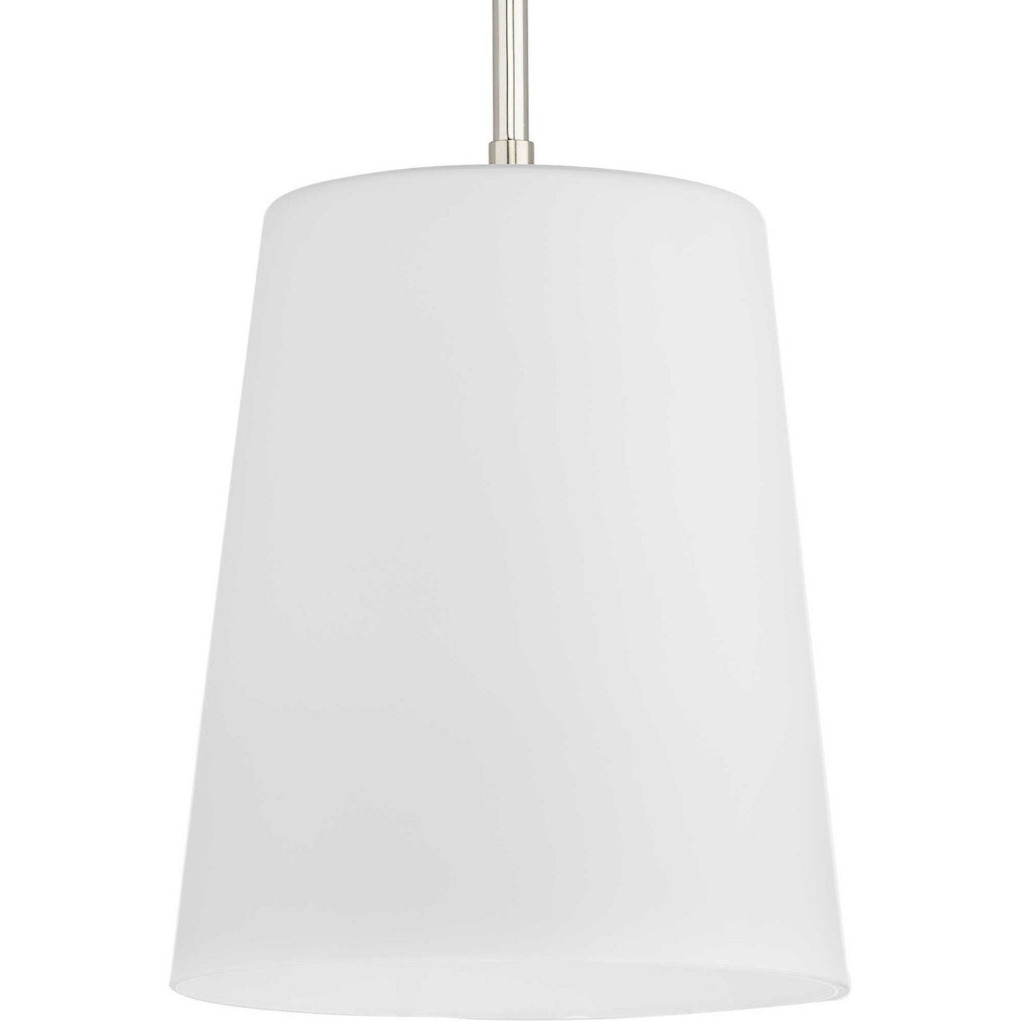 Clarion One Light Pendant in Polished Nickel
