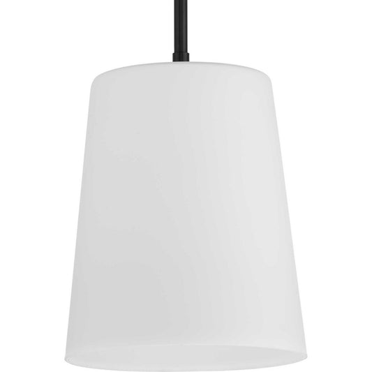 Clarion One Light Pendant in Matte Black