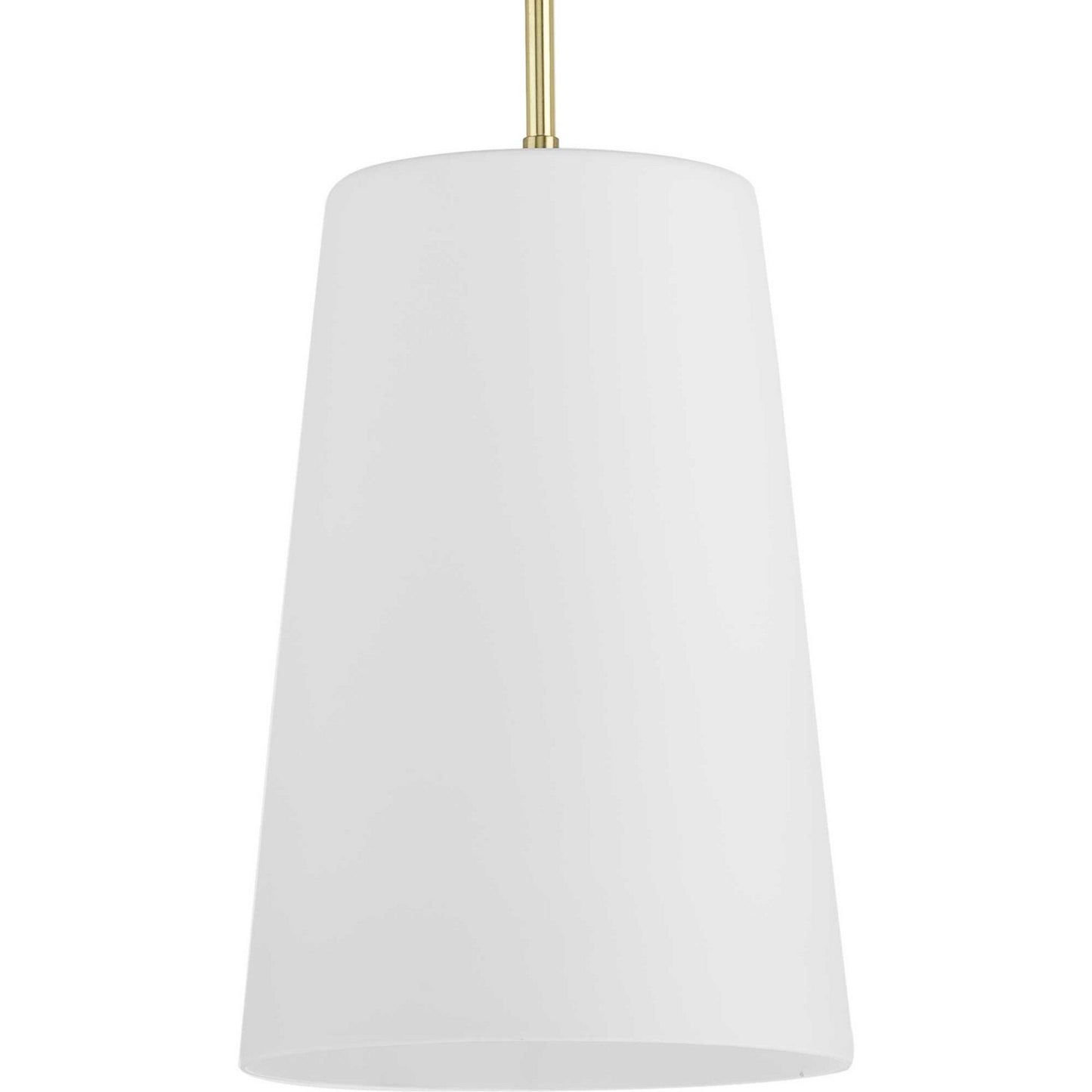 Clarion One Light Pendant in Satin Brass