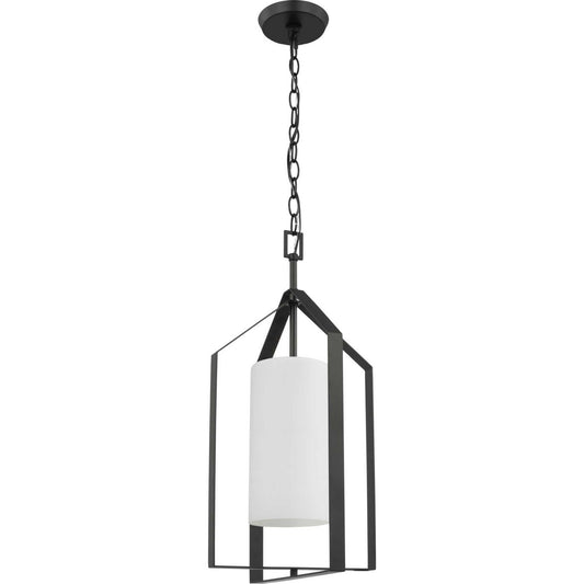 Progress Lighting - P500433-31M - One Light Foyer Pendant - Vertex - Matte Black
