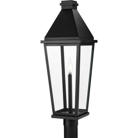 Richmond Hill One Light Outdoor Post Lantern in Black