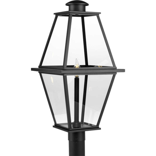 Bradshaw One Light Outdoor Post Lantern in Black