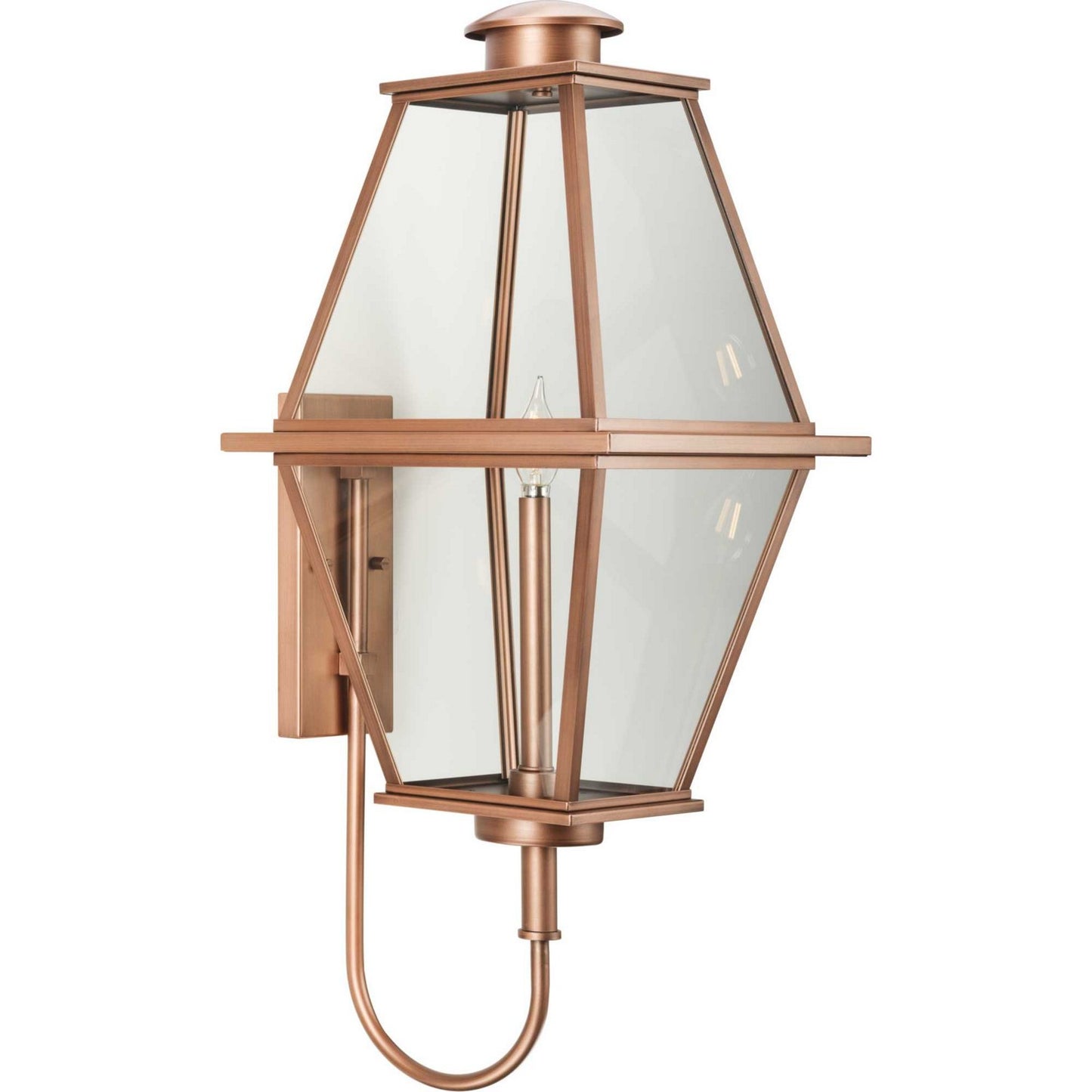 Progress Lighting - P560349-169 - One Light Outdoor Wall Lantern - Bradshaw - Antique Copper