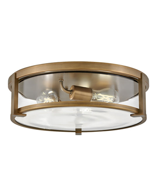 Lowell LED Flush Mount in Brushed Bronze