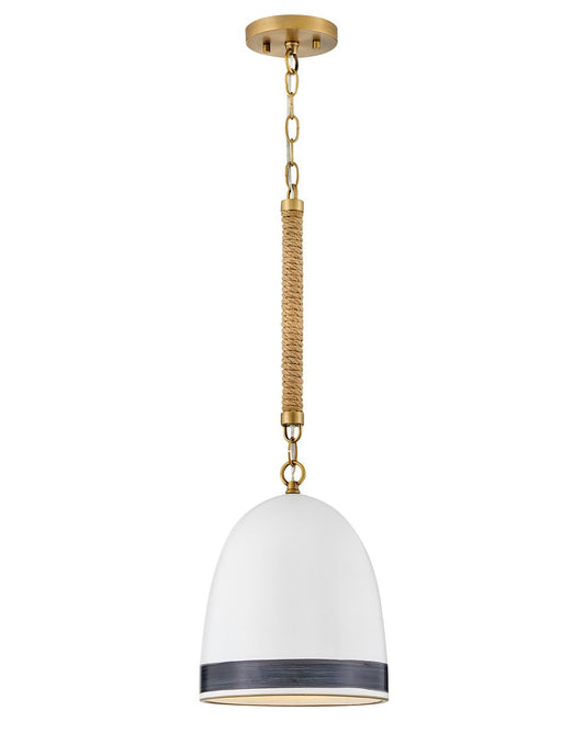Nash LED Pendant in Heritage Brass