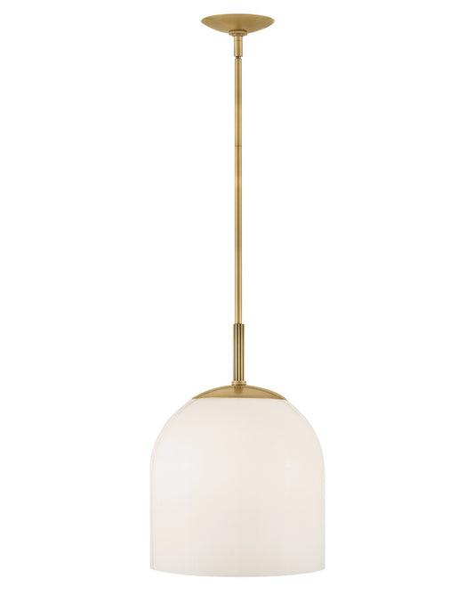 Willa LED Pendant in Heritage Brass