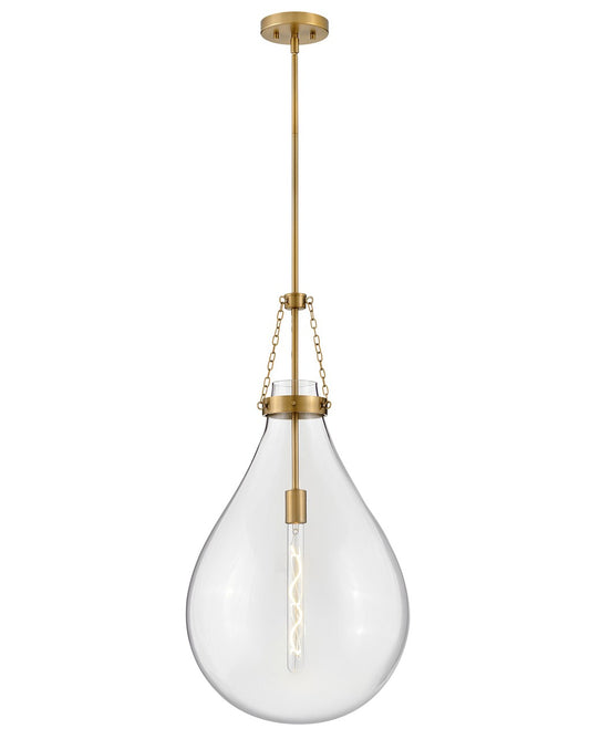 Eloise LED Pendant in Lacquered Brass