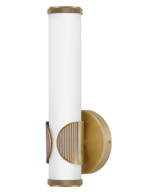 Femi LED Wall Sconce in Lacquered Brass