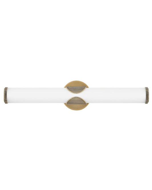 Femi LED Vanity in Lacquered Brass