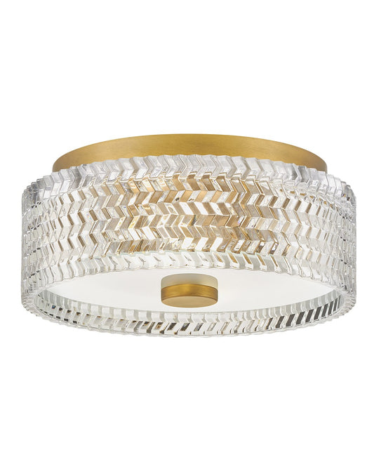 Elle LED Flush Mount in Heritage Brass