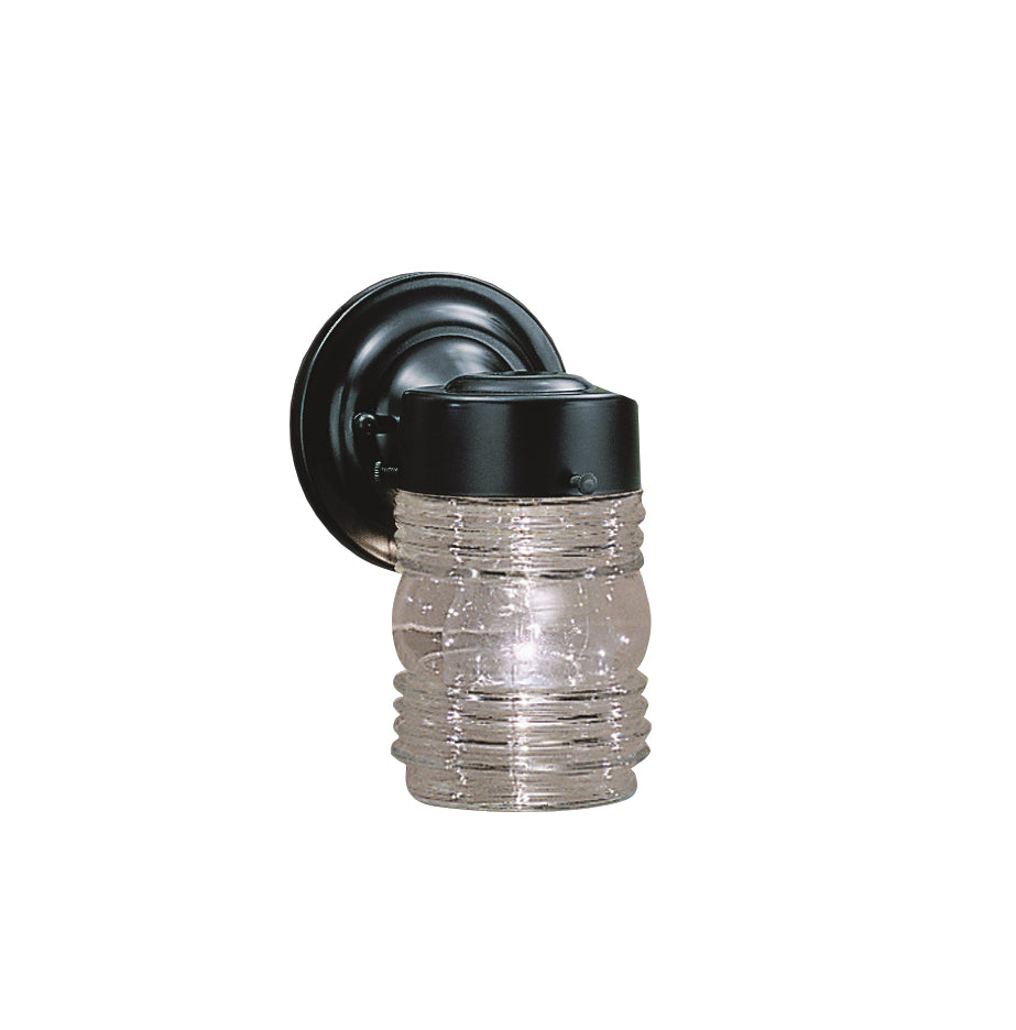 Outdoor Miscellaneous One Light Outdoor Wall Mount in Black