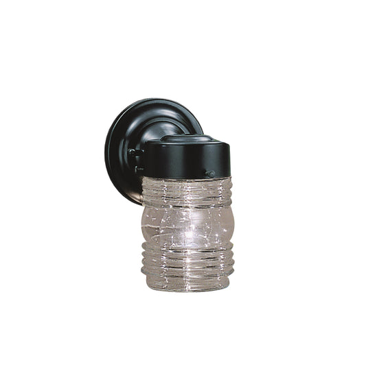 Outdoor Miscellaneous One Light Outdoor Wall Mount in Black