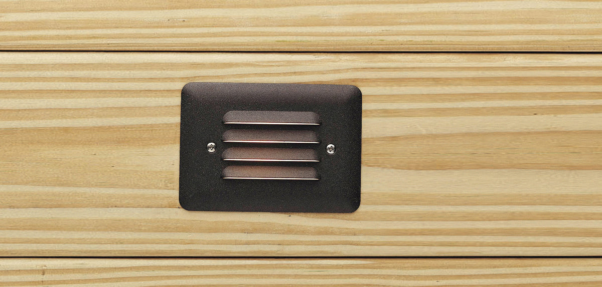 One Light Step Light in Textured Architectural Bronze
