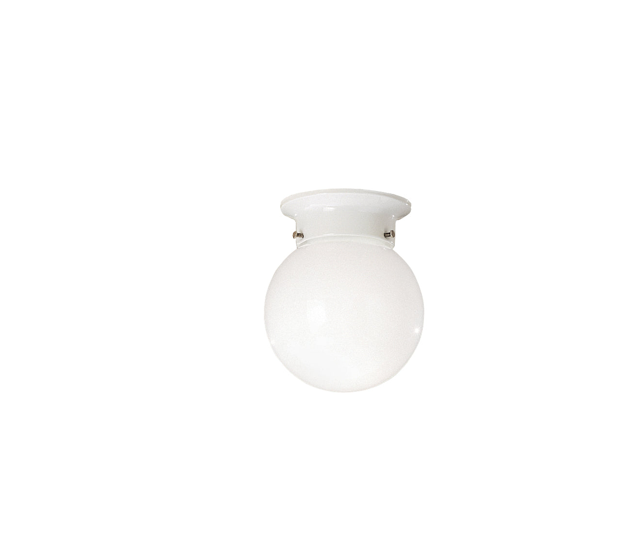 Ceiling Space One Light Flush Mount in White