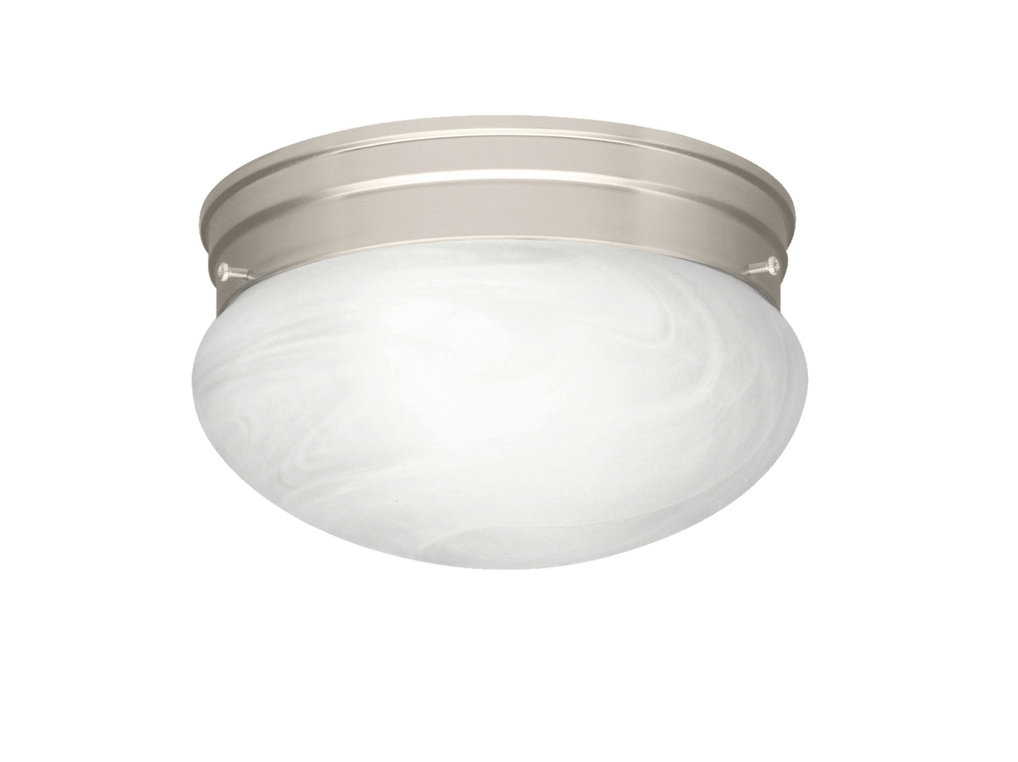 Ceiling Space One Light Flush Mount in Brushed Nickel