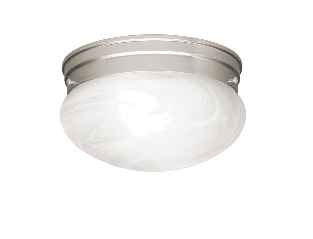 Ceiling Space Two Light Flush Mount in Brushed Nickel