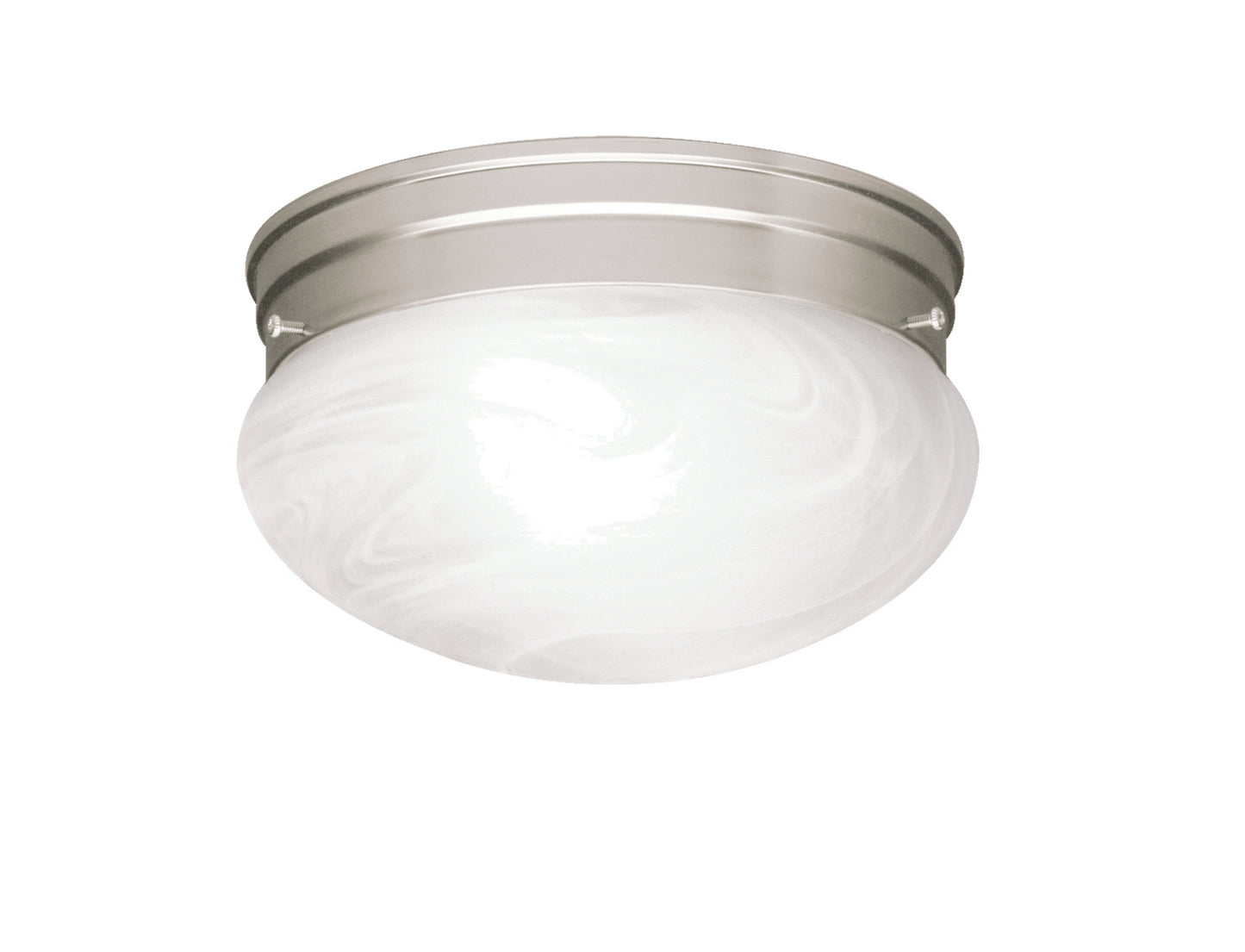 Ceiling Space Two Light Flush Mount in Brushed Nickel
