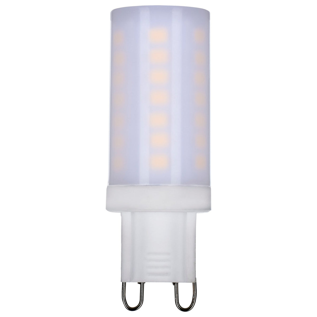 (4-Pack) Satco S11236 5W LED T4 Tubular Bulb, G9 Base, 3000K, 500 Lumens, Frost