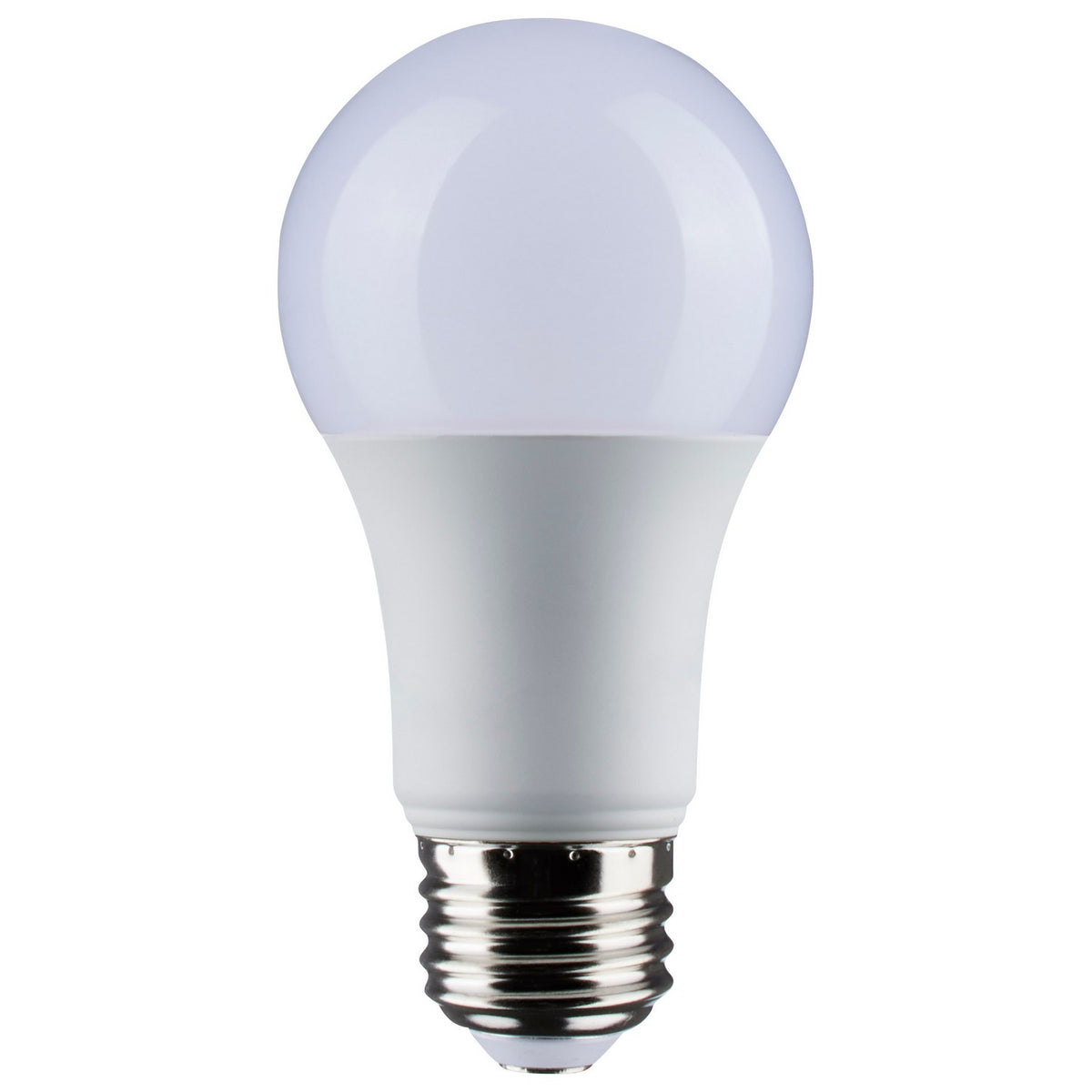 (4-Pack) Satco S11458 10.5W LED A19 A-Shape Bulb, E26 Base, 2700K, 1600 Lumens, Dimmable, Frost