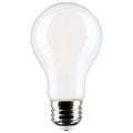 (4-Pack) Satco S12466 8W LED A19 A-Shape Bulb, E26 Base, 2700K, 800 Lumens, Soft White