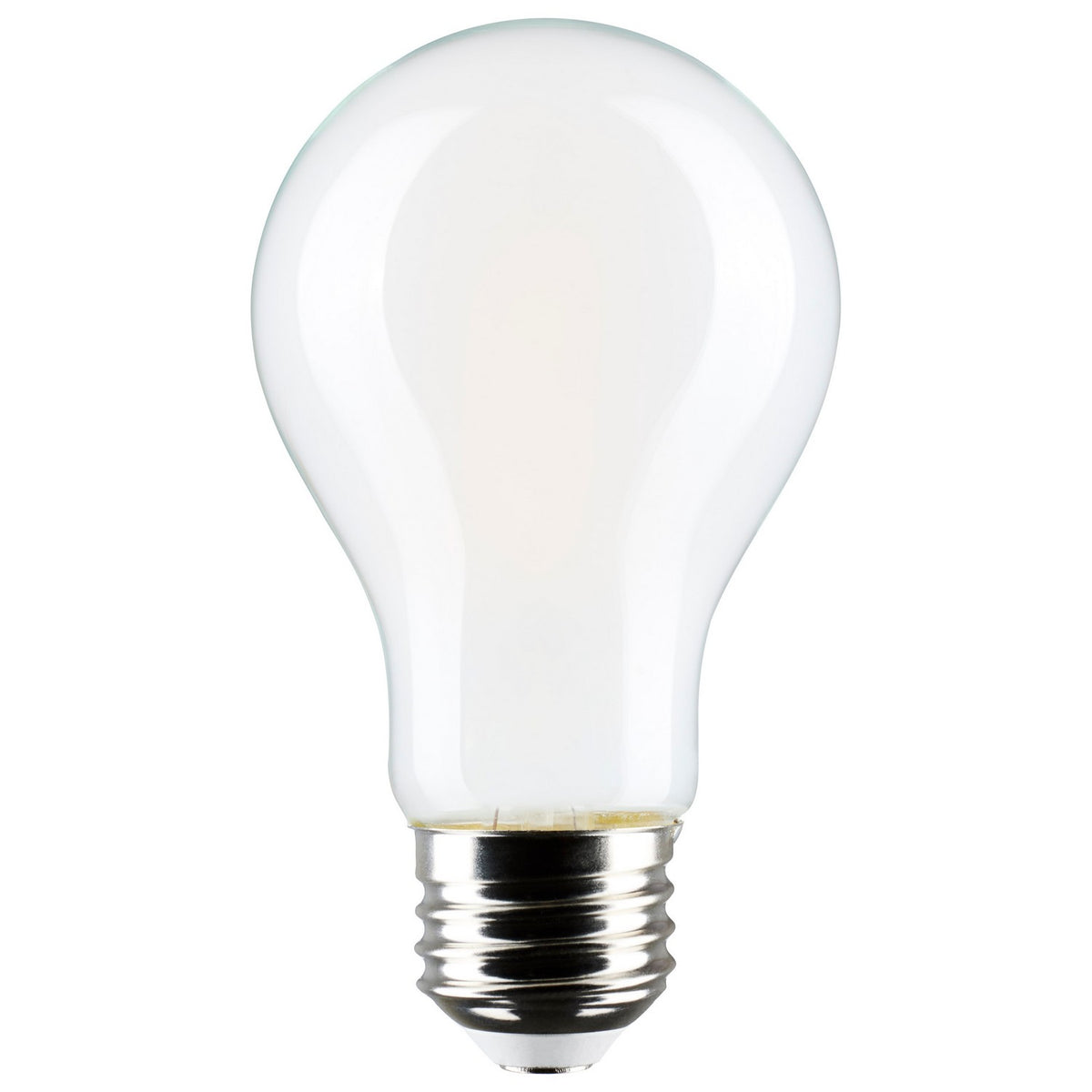(4-Pack) Satco S12467 8W LED A19 A-Shape Bulb, E26 Base, 3000K, 800 Lumens, Soft White