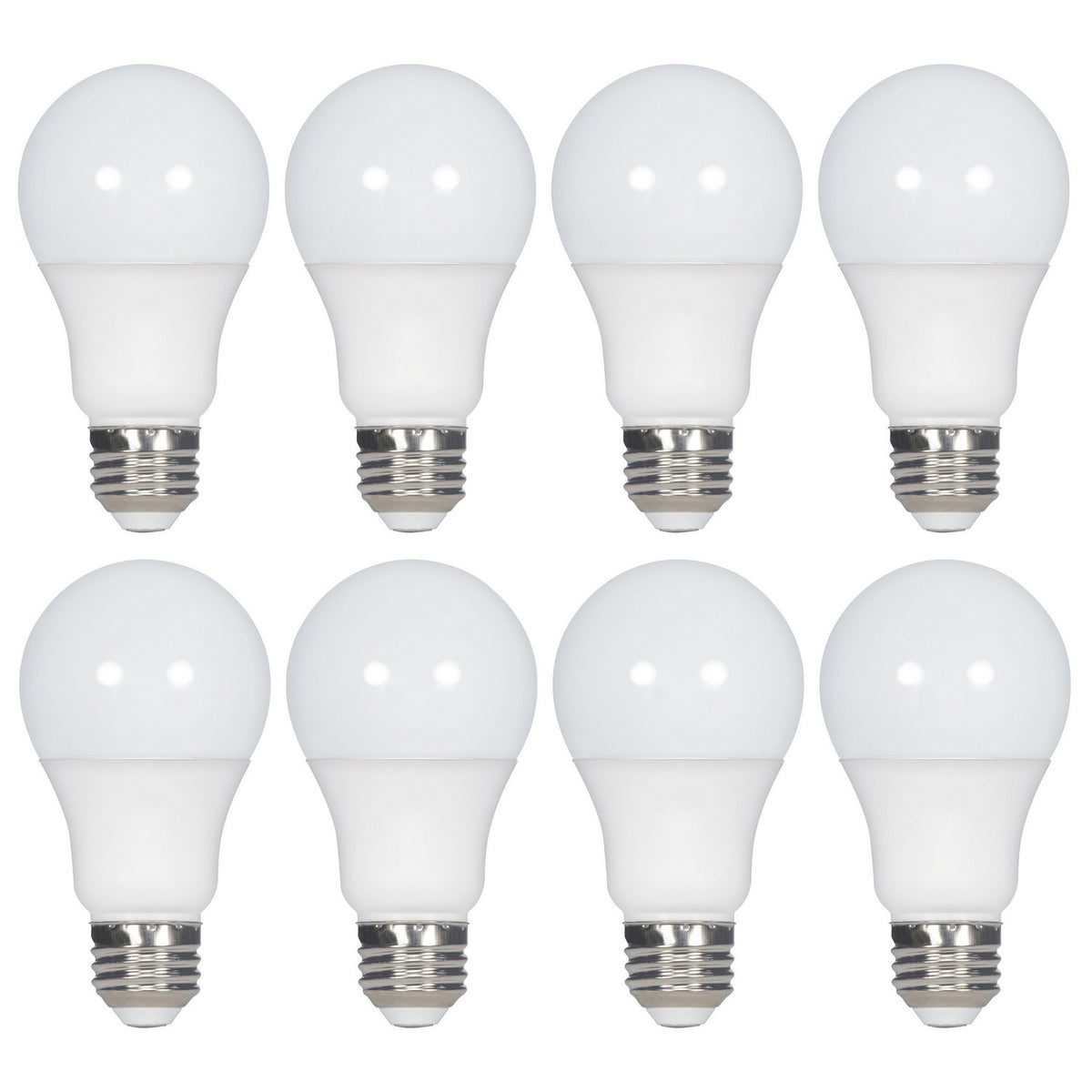 (4-Pack) Satco S14463 14W LED A19 A-Shape Bulb, E26 Base, 5000K, 1500 Lumens, White