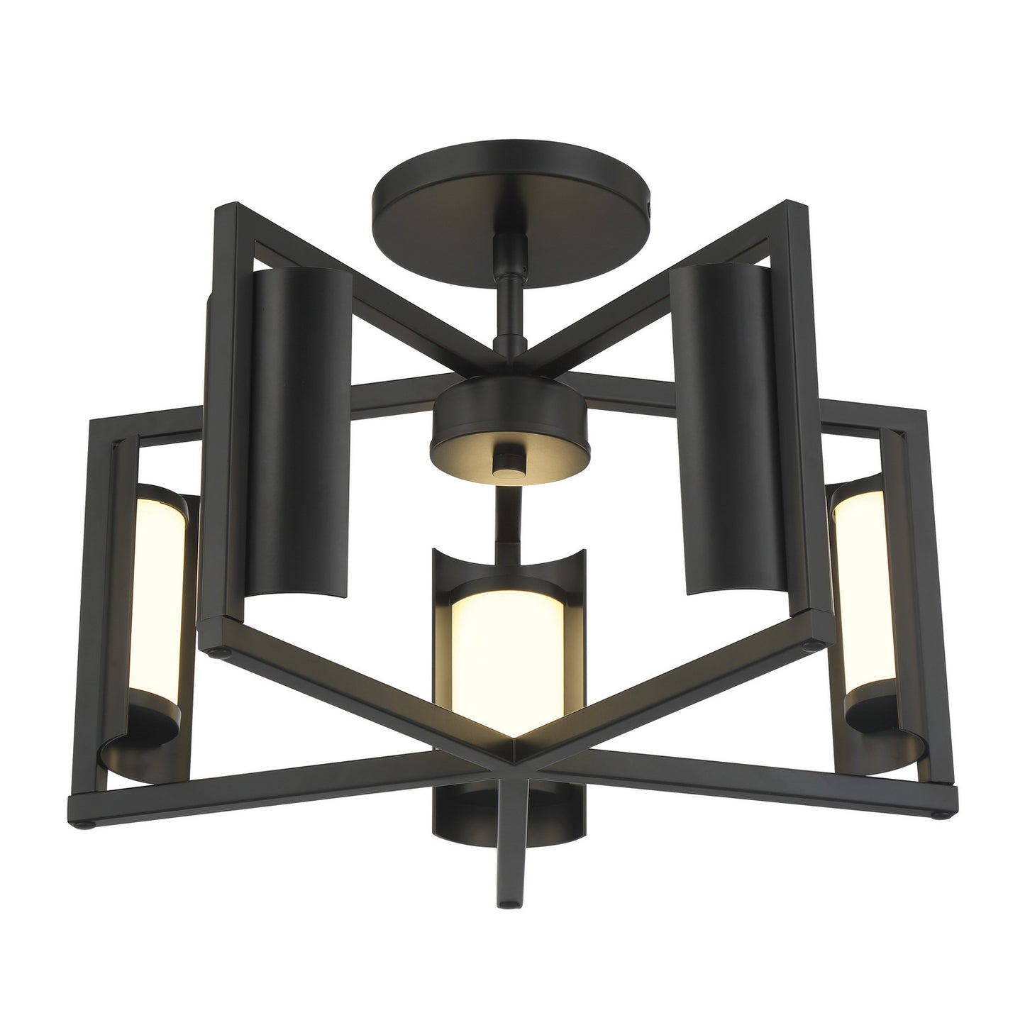 Trizay LED Wall Sconce in Coal Black