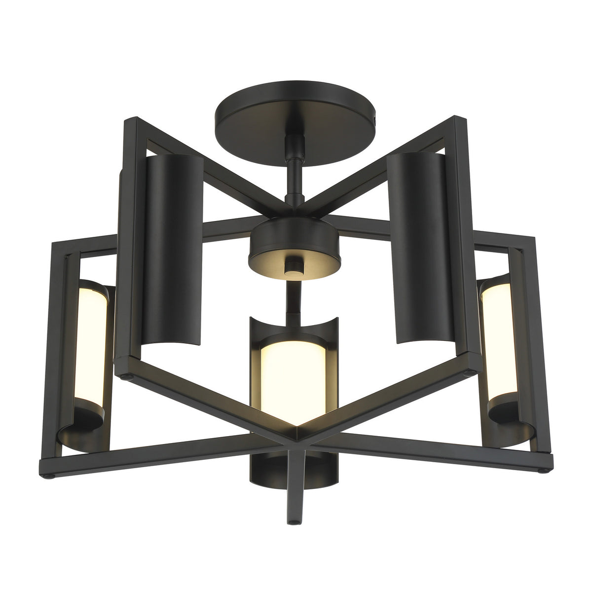 Trizay LED Wall Sconce in Coal Black